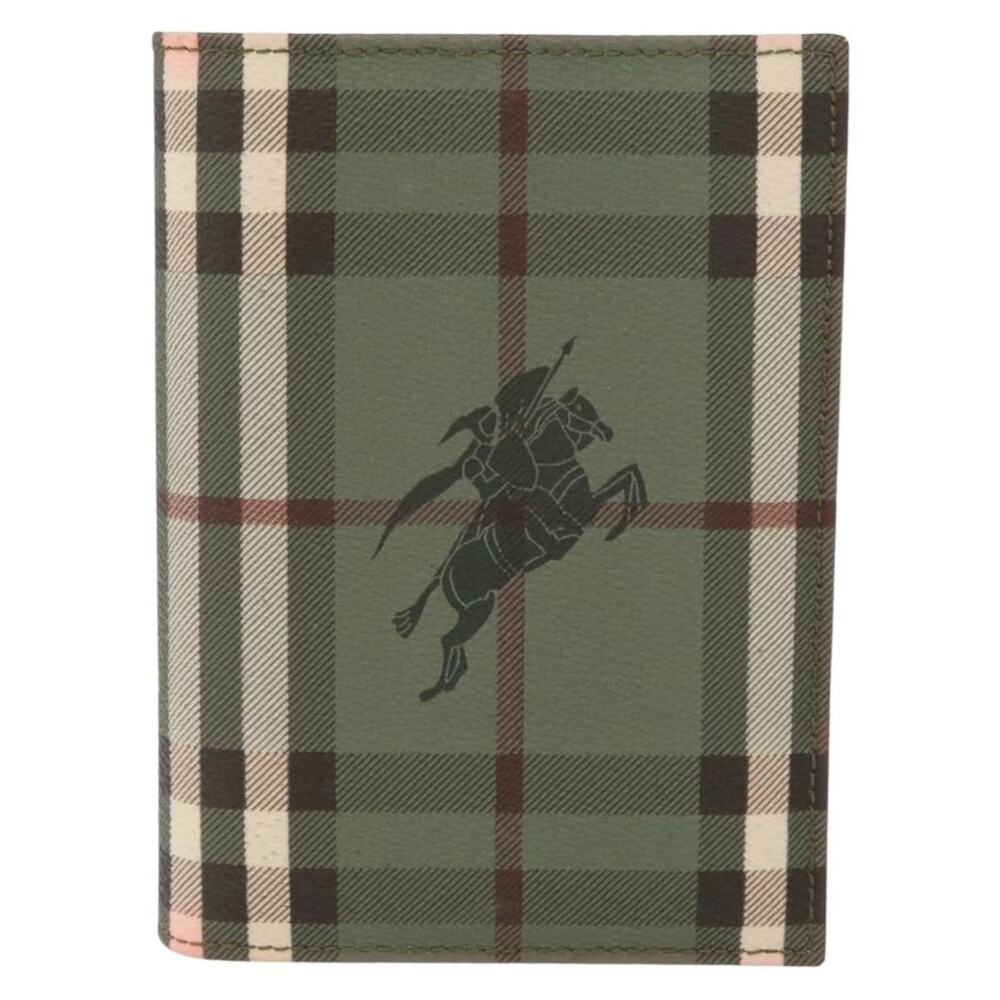 Burberry Nova Check Coated Canvas Day Planner Cover Green